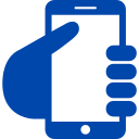 Icon Smartphone in der Hand